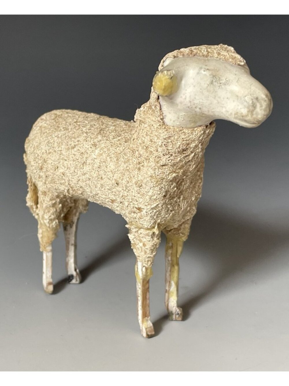 Antique 1920s 1930s Putz German Erzgebirge Sheep Nativity Christmas Folk Decor